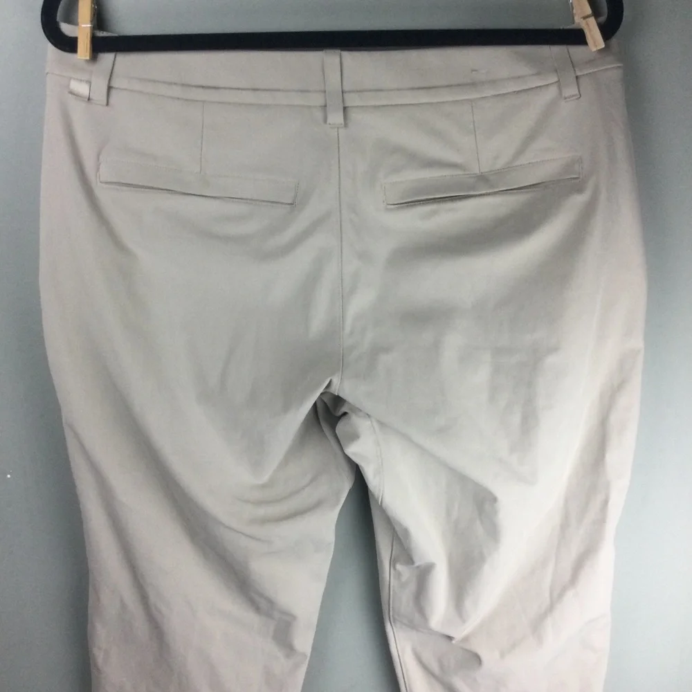 Lululemon ABC Classic Fit 28” Warpstreme Trench Khaki Trouser Size 34